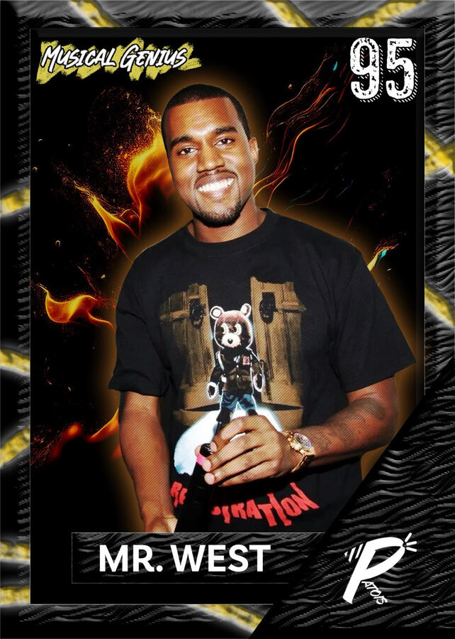 Kanye West Rapatois Card Late Registration